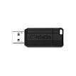Verbatim Americas LLC 49071 128GB PinStripe USB Flash Drive Black