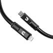 Cummins CMN4701 Steel Braided USB-C&reg; Lightning&reg; Charging Cord Compatible with Apple&reg; Devices 4ft CMN4701