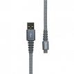 RoadKing RK06136 6' Heavy-Duty Micro USB Charge and Sync Cable Silver