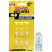 RoadPro RP-168P6 Heavy Duty Automotive Replacement Bulbs - #168 Clear 6-Pack Value