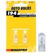 RoadPro RP-194 Heavy Duty Automotive Replacement Bulbs - #194 Clear 2-Pack