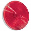 RoadPro RP-4064R 4 Round Sealed Light with 3-Prong Connector - Red