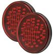 RoadPro RP-5570R40L/2 4 LED Sealed Light with 3-Prong Connector Red 40 LEDs w/ Black Housing 2-Pk