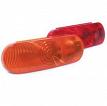RoadPro RP-6064R 6.5 x 2.25 Oval Sealed Light with 3-Prong Connector - Red White Black