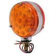 RoadPro RP3802/40LC LED 4 Double-Face Stop/Turn Light Assembly w/Chrome Reflector Red/Amber