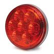 RoadPro RP4064RLED/B 4 LED Round Sealed Light with 3-Prong Connector - Red Bulk