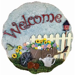 Spoontiques 05047 9 Inch Stepping Stone Flower Cart 1