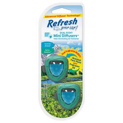 AMERICAN COVERS - HANDSTANDS 09870 Refresh Dual Scent Mini Diffusers 2-Pack Summer Breeze/ Alpine Meadow 1