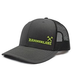 Hammerlane 1021012 HAMMERLANE CROSS HAMMERS CAP CH/BLK NEON 1