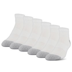 Gildan 1048593 Men\'s Ankle Sock 6-Pack White 1