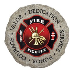 Spoontiques 12940 9 Inch Stepping Stone Firefighter 1
