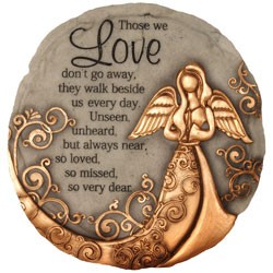 Spoontiques 13260 9 Inch Stepping Stone Bronze Angel 1