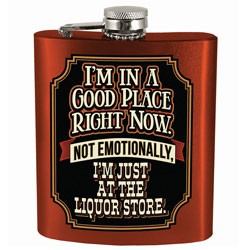 Spoontiques 15828 7oz. Hip Flask Liquor Store 1