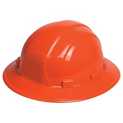 Erb Industries Inc. 19923O Full Brim Hi-Viz Orange Hard Hat 1