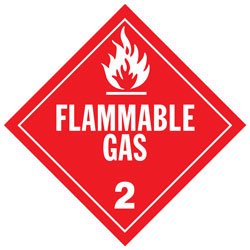 J.J. Keller 40495 Flammable Gas Class 2 Placard 1