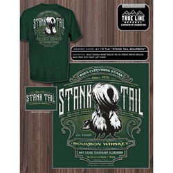 True Line 4119L CHANGES ss T STANK TAIL BOURBON green L 1