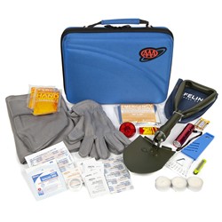 AAA 4390AAA Lifeline AAA Roadside Emergency Car Kit with Over 60 Car Emergency Winter Travel Safety Supplies Blue 4390AAA 1