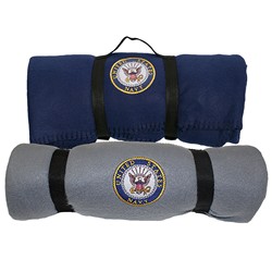 U.S. Military Merchandise 51105NA US NAVY FLEECE THROW 1