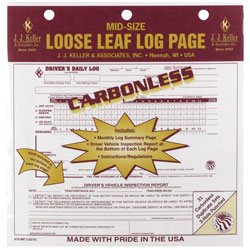 J.J. Keller 13-MP Loose Leaf Driver's Daily Log Sheets with 31 Duplicate  Sets - 12Volt-Travel®