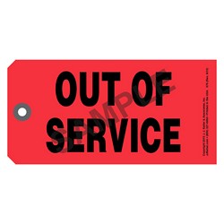 J.J. Keller 676 OUT OF SERVCE TAG 1