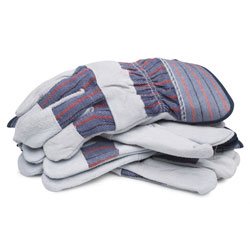 BlackCanyon Outfitters 71050/L3B Economy Split Cowhide Leather Palm Gloves Large 3-Pack 1