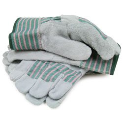 BlackCanyon Outfitters 71050/M3B Economy Split Cowhide Leather Palm Gloves Medium 3-Pack 1