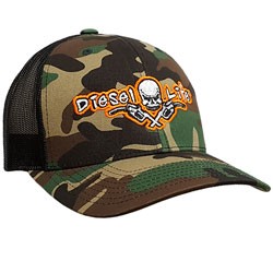 Diesel Life 81101389 OSFA Richardson Snap Back Hat Camouflage/Black with Neon Orange 1