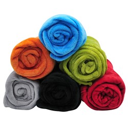 BlackCanyon Outfitters BCO18009 Plush Rolled Throw 4 Foot by 5 Foot BC018009 - Throw Blanket for Couch or Car and Travel - Assorted Colors 1