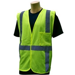 BlackCanyon Outfitters BCO2SVL/XL Safety Mesh Lime Vest Class 2 L/XL
