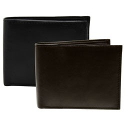 BlackCanyon Outfitters BCO5545RFID RFID Bifold Wallet with Top Flap Assortment - Black & Brown 1