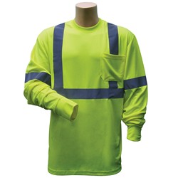 BlackCanyon Outfitters BCOHVLSTXL BCO LS PKT T W/RFLCTV TAPE/HIVIS/LIME XL 1