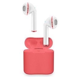 Sentry BT960R TW Earbuds w/ Charging Case Coral Red 1