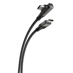 Scosche CCBRA6SP USBC to C R-Angle Cable 6ft Blu-Gray 1