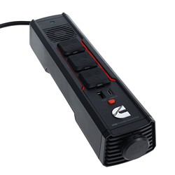 Cummins CMN120S 120 Watt Portable Power Strip Inverter for Vehicle DC to AC Power 3ft Cable CMN120S 1