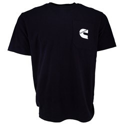 Cummins CMN4747 Cummins Unisex T-Shirt Short Sleeve Black Cotton Pocket Tee CMN4747 - Large 1