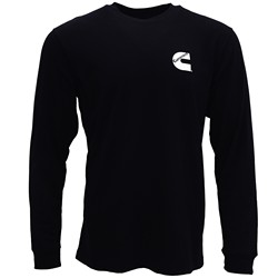 Cummins CMN4779 Cummins Unisex Long Sleeve T-shirt Black All Cotton Tee CMN4779 - 2XL 1
