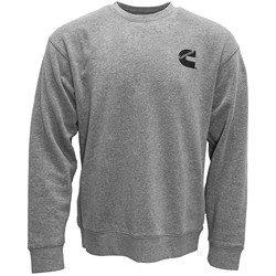 Cummins CMN5023 Unisex Crewneck Sweatshirt Gray in Comfy Cotton Blend Medium CMN5023 1