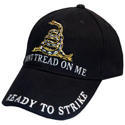 U.S. Military Merchandise CP00126 Don\'t Tread On Me Cap Black 1