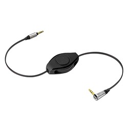 Retrak ETPRAUX Premier Black Retractable Auxiliary Cabl 1