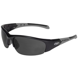 Global Vision Eyewear EXHAUSTGRSM Exhaust Smoke Lense Gray Frame 1
