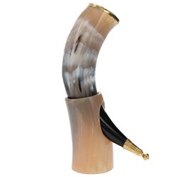 Olaf\'s Ale House GH2107HORN Tankherd Decorative Horn 20oz w Stand 1