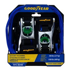 GoodYear GY5000 12ft 500 lb. Ratchet Tie Down 1