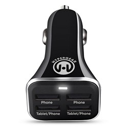 HyperGear H14269 Hypergear 34 Watt Qaud Car Charger 1