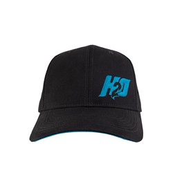 H2O H2OCAP01A H20 Logo Cap Black 1