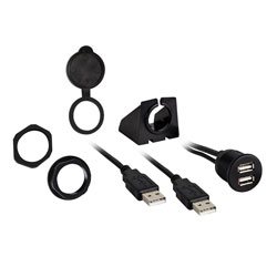 InstallBay by Metra IBR74 3\' Dual USB Pass through Extension Retail Pack 1