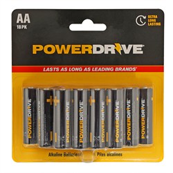 PowerDrive LDR618PK Alkaline Battery AA 18PK 1