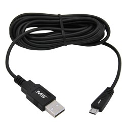 MobileSpec MBS06109 MBS MICRO USB TO USB SYNC CABLE BK 12FT 1