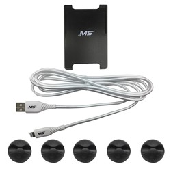 MobileSpec MBSV02203 6ft Lightning&reg; to USB Card Holder Wht 1
