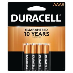 DURACELL MN2400B8 AAA Coppertop Alkaline Batteries 8-Pack 1