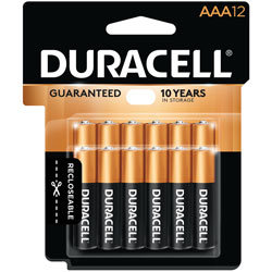 Duracell MN24RT12Z AAA Alkaline Battery 12-Pack 1